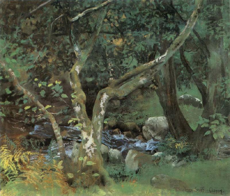 William Stott of Oldham Autumn Woodland